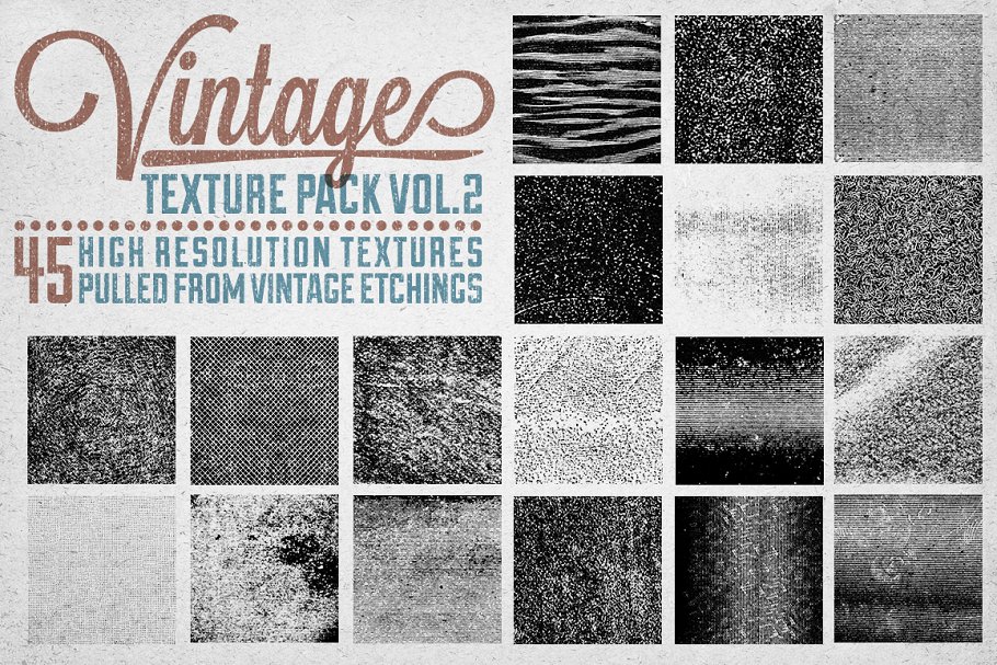 复古怀旧做旧风格纹理合集v2 Vintage Texture Pack Vol. 2插图