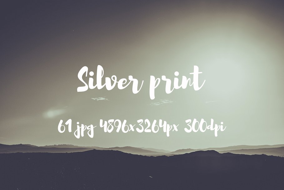 大自然之美高清照片素材 Silver Print Photo pack插图1