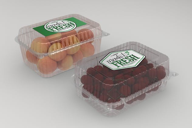 一次性食品塑料包装盒样机Vol.6 Fast Food Boxes Vol.6: Take Out Packaging Mockups插图(6)