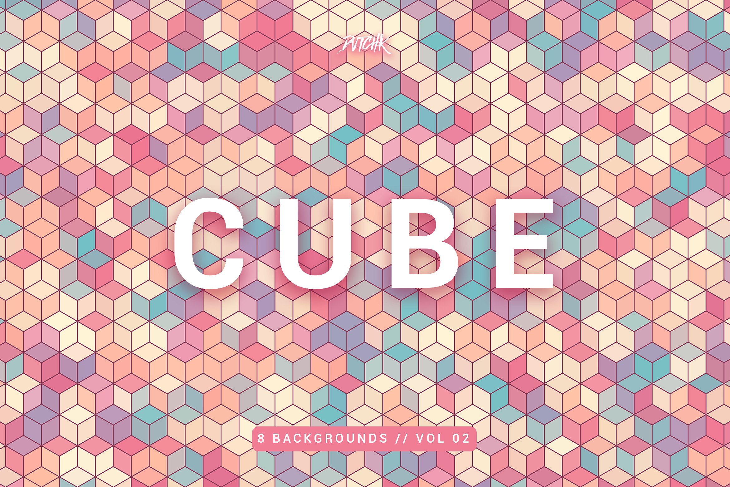 立方体镶嵌背景v2 Cube | Mosaic Backgrounds | Vol. 02插图