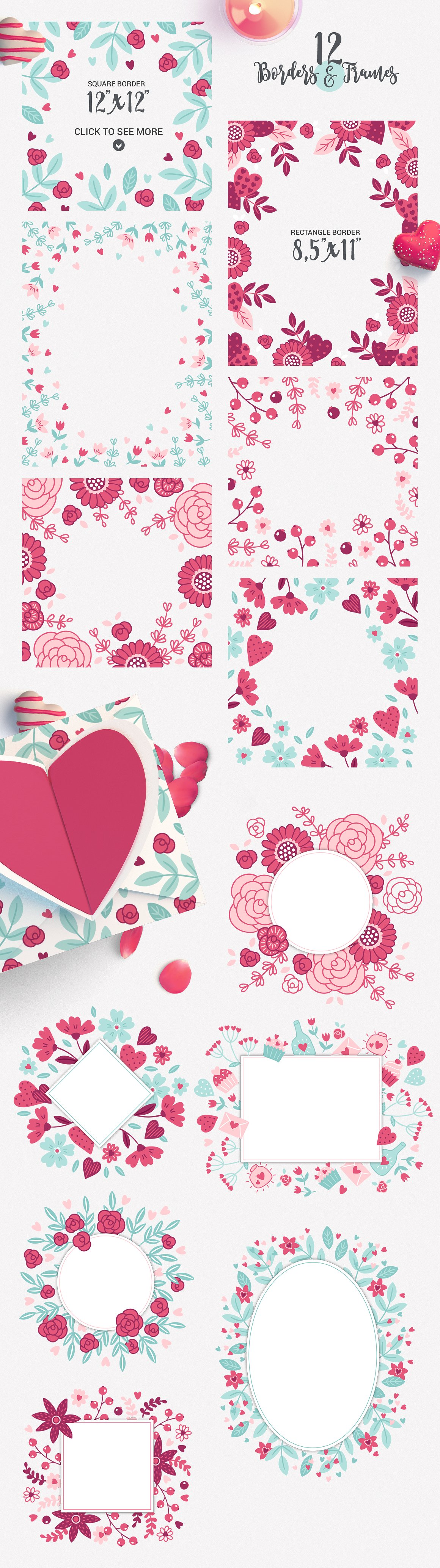 可爱的爱情（情人节）矢量素材包下载插图(3)