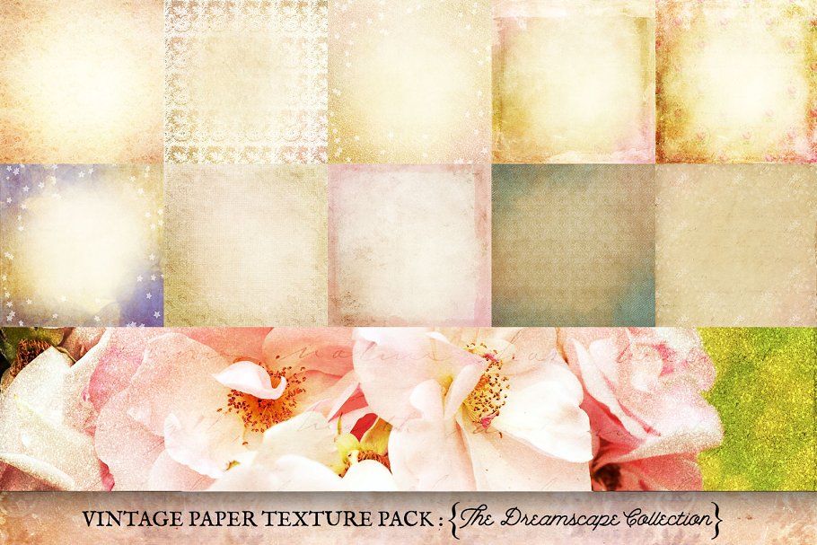 梦幻复古纸张纹理 Vintage Paper Textures Dreamscape插图3