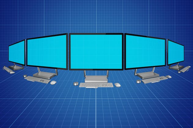 Surface Studio微软一体机样机模板 Surface Studio Mockup插图(9)