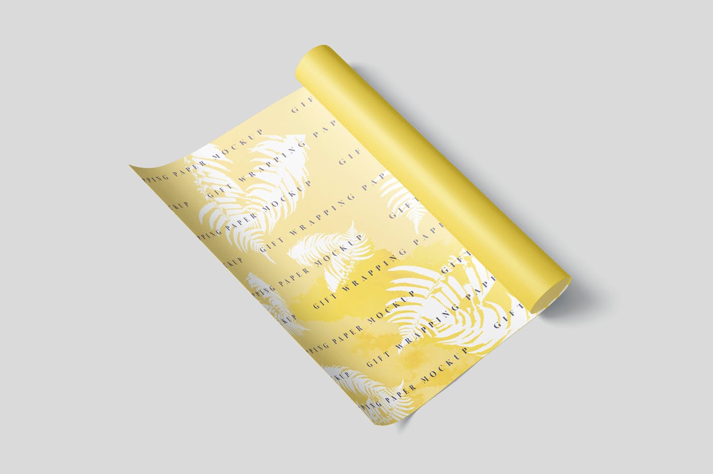 礼品包装纸图案印花设计预览样机模板 Gift Wrapping Paper Mockup Set插图2