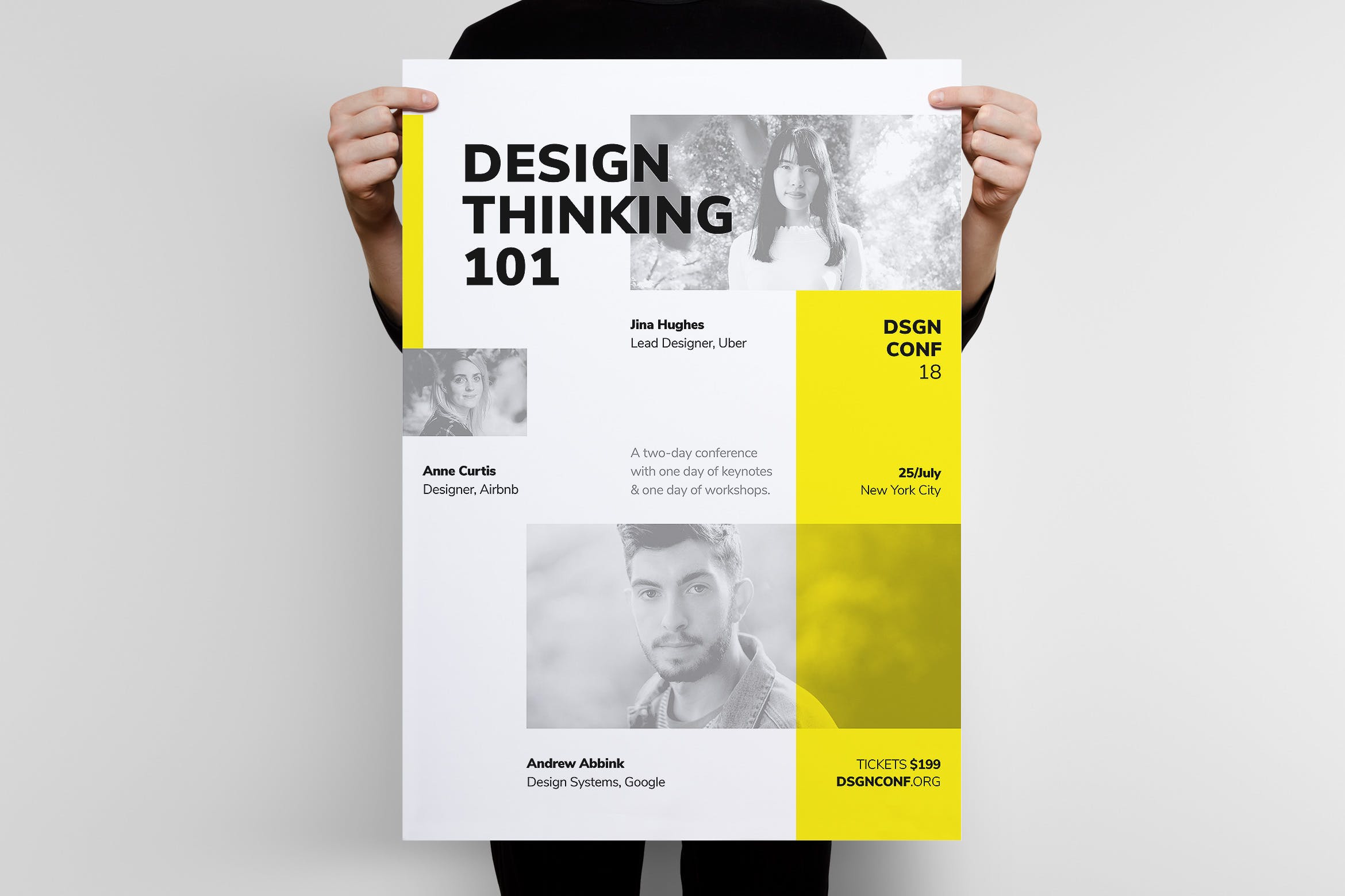 商业演讲/大会门票销售海报设计模板 DSGN Series 5 Poster / Flyer Template插图