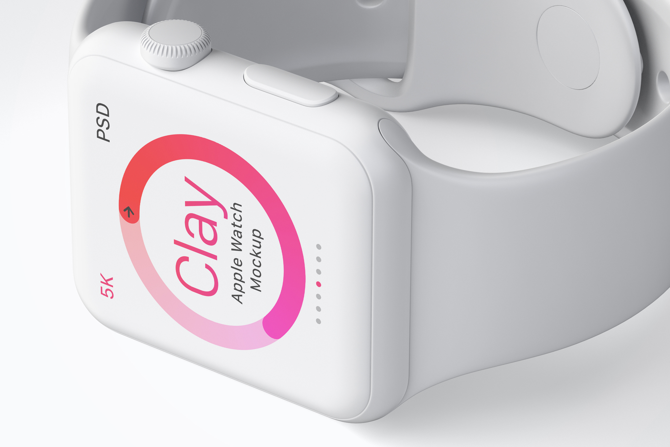 Apple Watch智能手表黏土样机模板03 Clay Apple Watch Mockup 03插图1 Apple Watch智能手表黏土样机模板03 Clay Apple Watch Mockup 03插图1