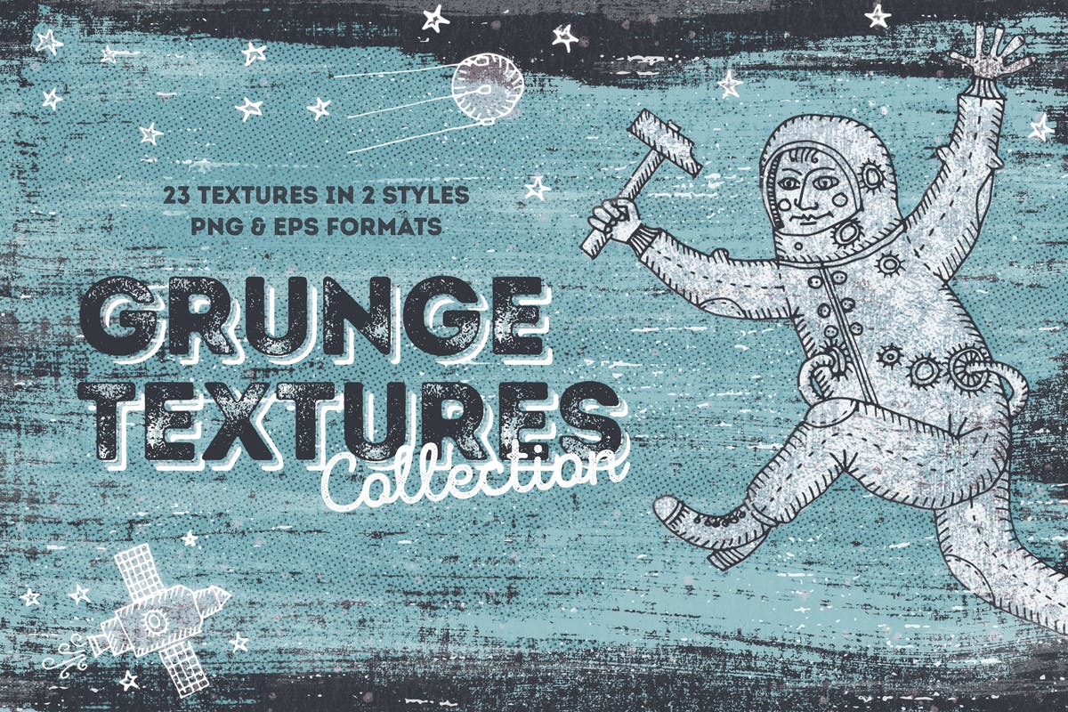 复古做旧风格粗糙纹理合集 Blackview Grunge Textures Collection插图