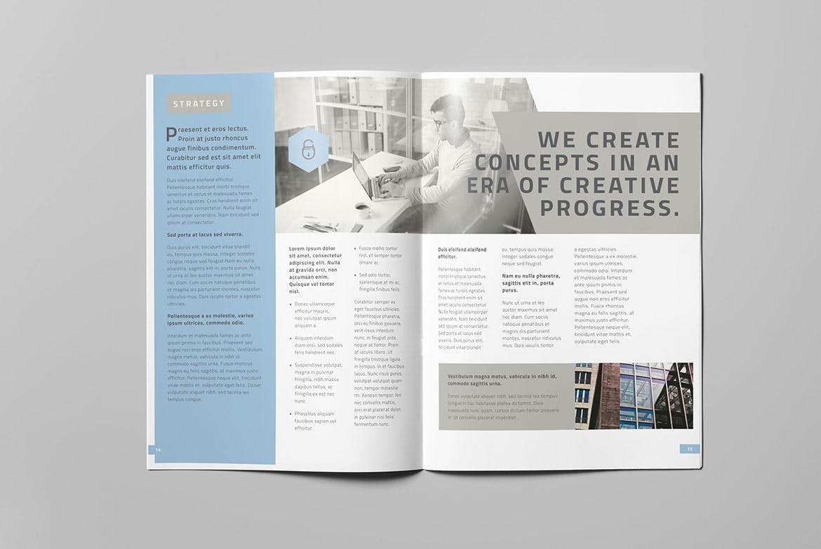 高端创意设计/广告服务公司画册设计模板v2 Corporate Brochure Vol.2插图7