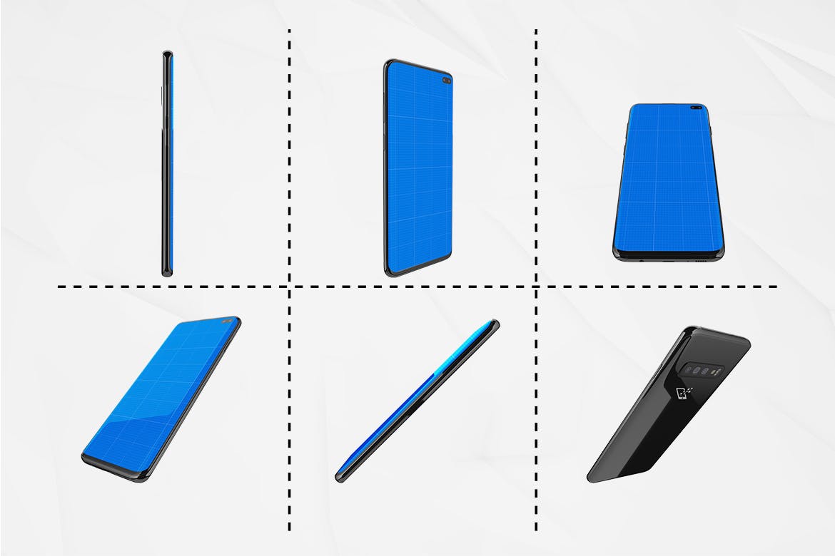 三星智能手机S10移动应用UI设计预览样机 S10 Kit MockUp插图(3)