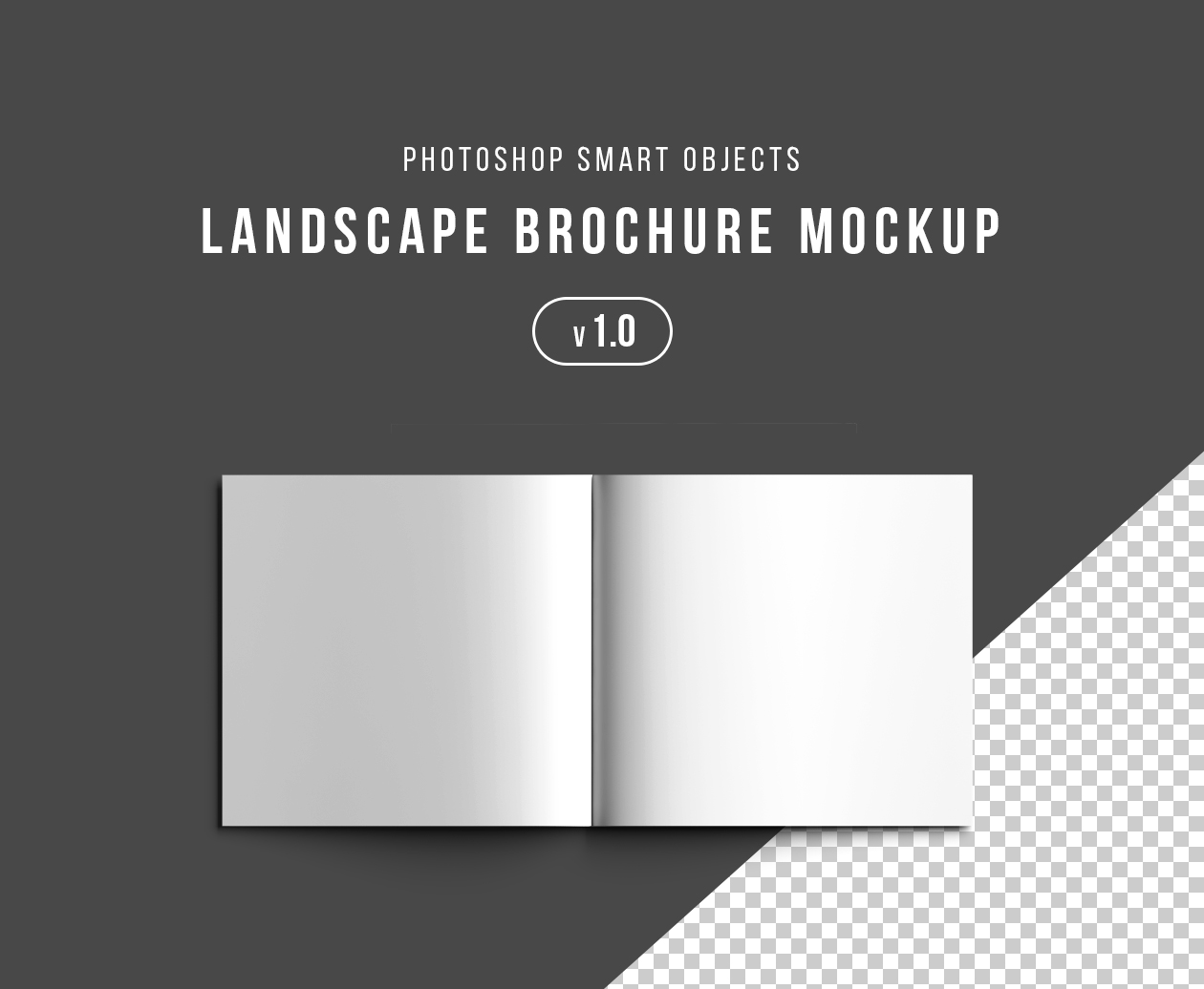 方形宣传册内页印刷效果图样机PSD模板 Square Brochure Mockup PSD插图