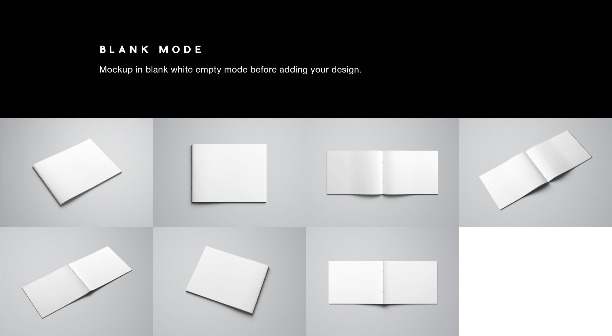 信纸尺寸规格横向小画册样机模板 Letter Landscape Brochure Mockup插图(8)