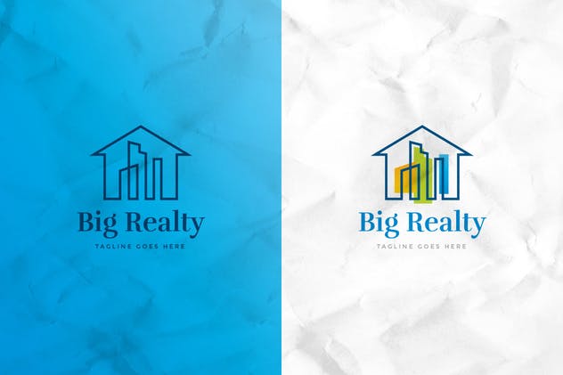房地产建筑企业Logo设计模板 Big Realty Logo Template插图2