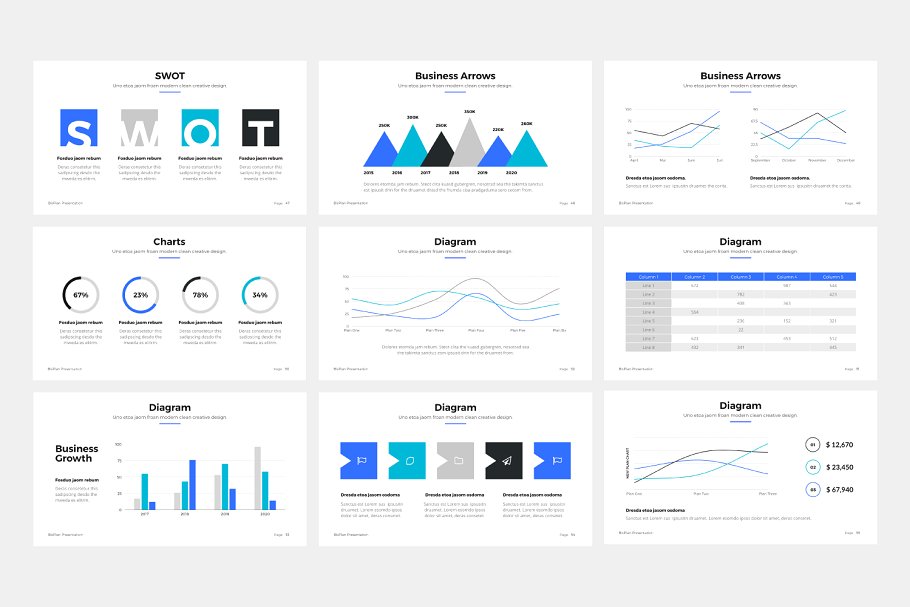 商务项目招标投标竞标PPT幻灯片模板 BizPro. Powerpoint Business Template插图(6)