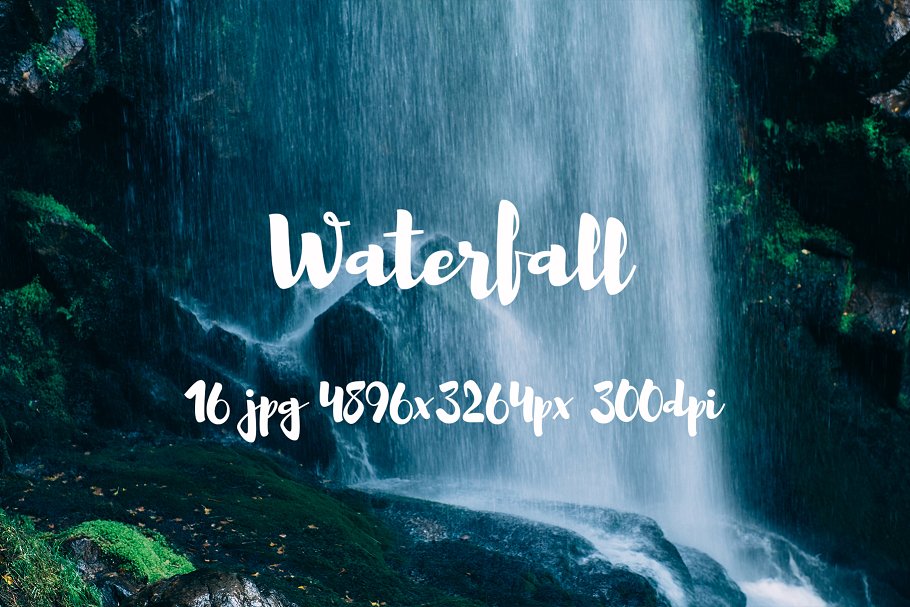 瀑布飞泻高清照片素材 Waterfall photo pack插图