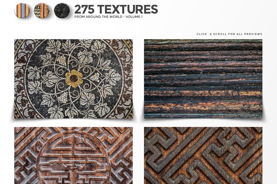 275款凸显世界各地风景文化的背景纹理合集[3.86GB] 275 Textures From Around the World插图10