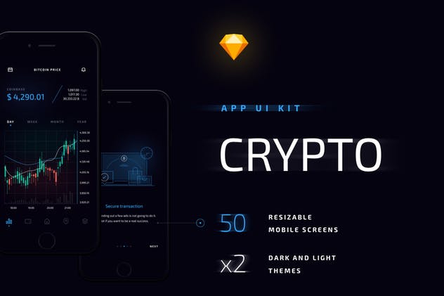加密电子钱包数字货币APP UI套件 Crypto Mobile UI Kit插图(1)