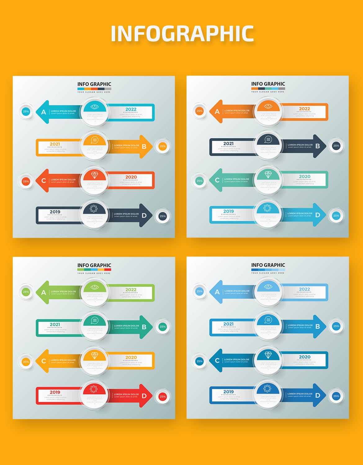 企业年度规划PPT信息图表设计素材 Infographic Elements插图1