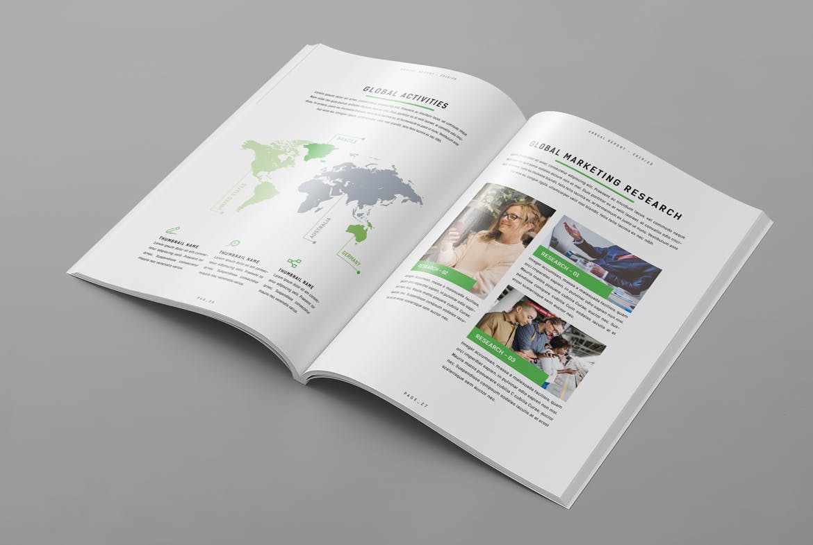 2019-2020企业年度报告/年报INDD设计模板 Annual Report插图(10)
