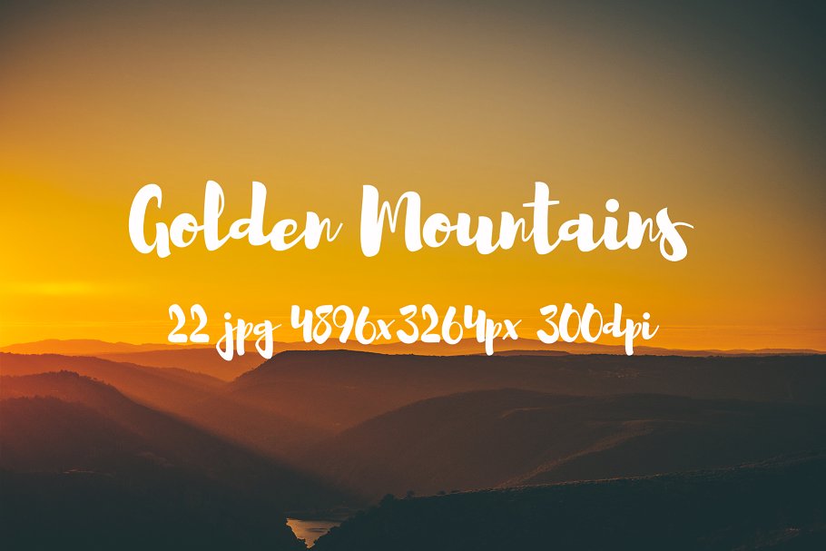 高清落日余晖山脉图片合集 Golden Mountains photo pack插图13