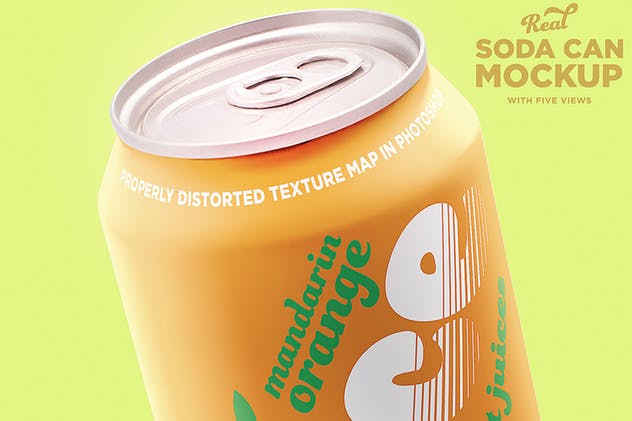 苏打水/碳酸饮料易拉罐样机 Soda can mockup插图(5)