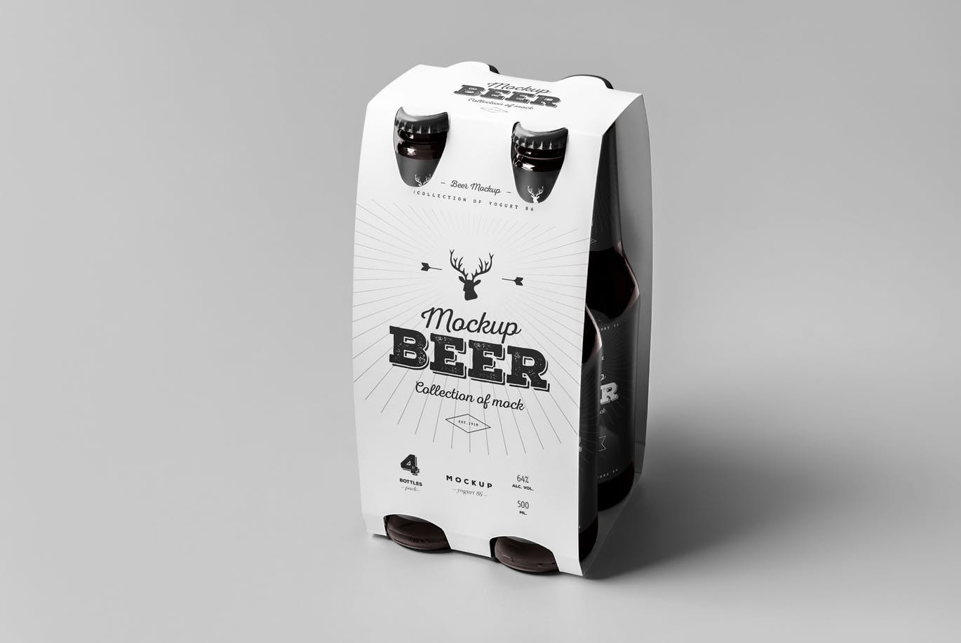 高品质的时尚高端啤酒包装VI样机展示模型插图(5)