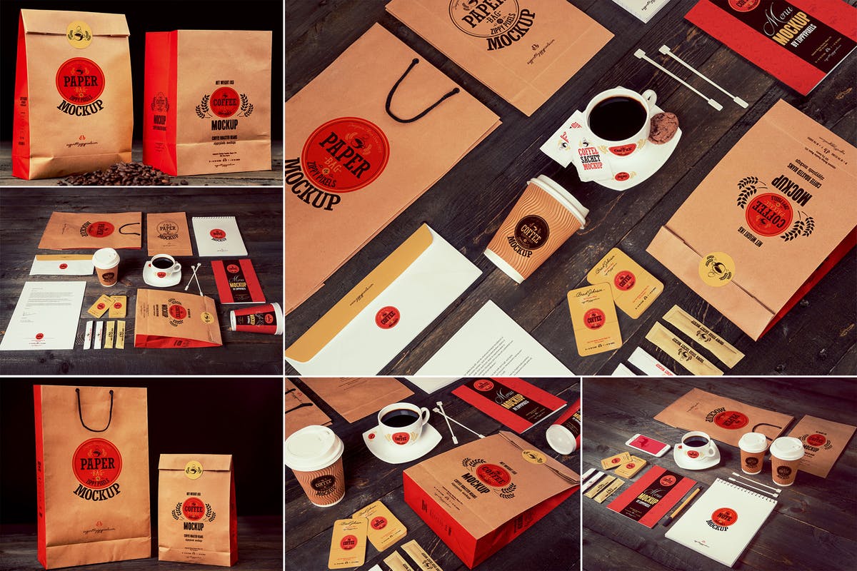 咖啡品牌样机模板 Coffee Branding Mockups插图