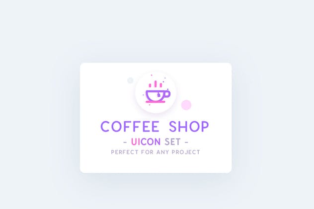 咖啡店＆咖啡品牌UI图标素材 UICON – Coffee Shop, Cafe Icons Set插图(1)