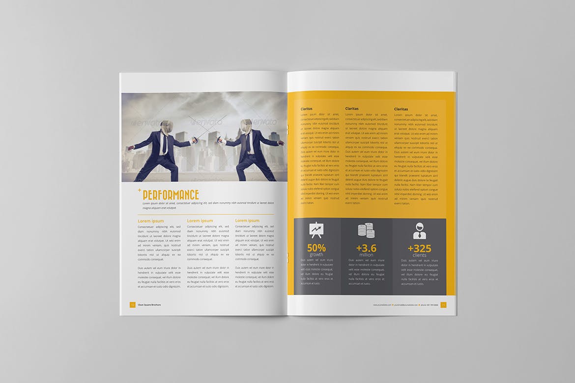 经典通用企业简介宣传画册设计模板 Business Brochure插图5