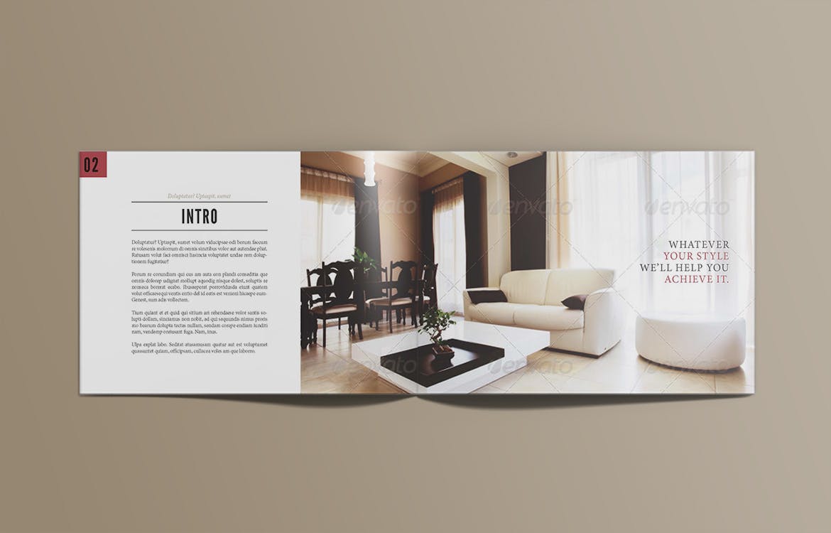时尚家具产品设计目录画册设计模板 Furniture Brochure插图(2)