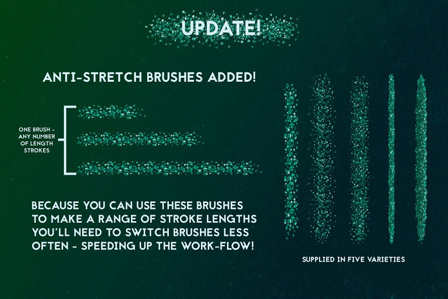 闪闪发光闪粉AI笔刷 Glitter Brushes插图(7)
