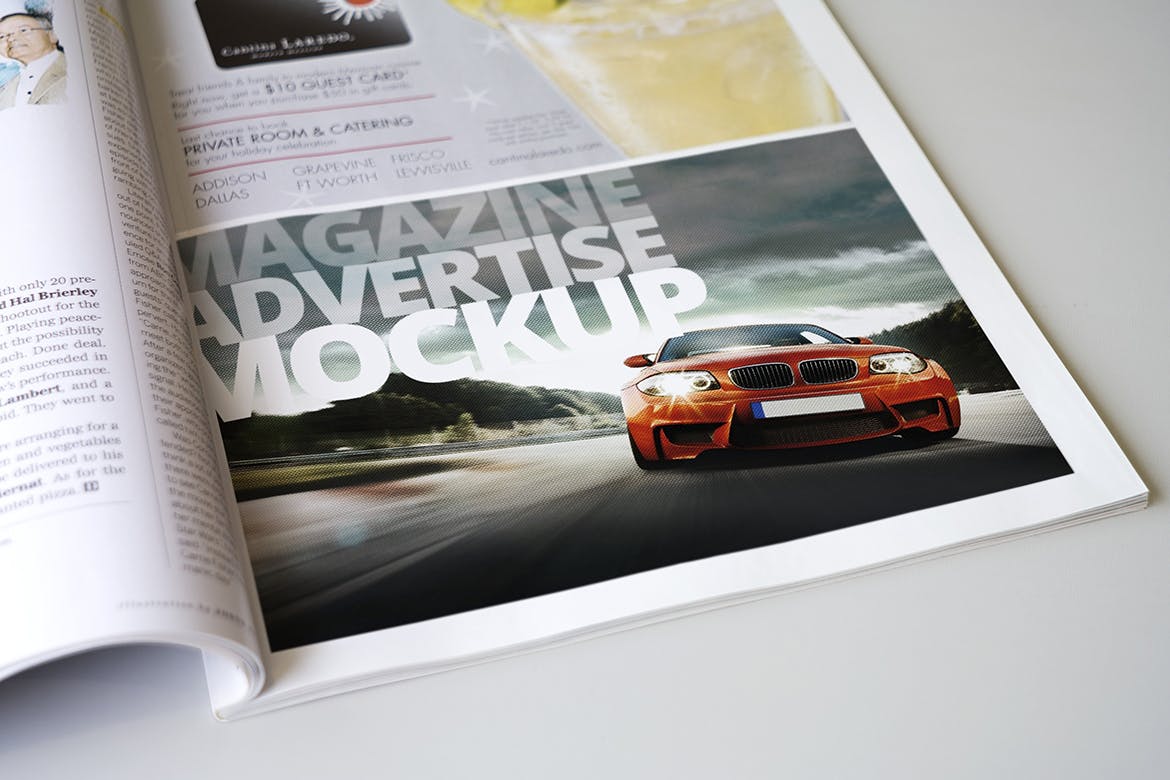 杂志广告设计印刷效果图样机模板v2 Magazine Advert Mockups v2插图6