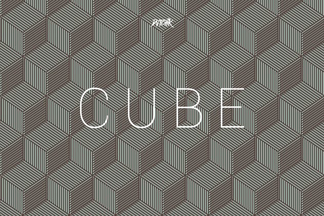 立方体-无缝几何背景（第05卷） Cube| Seamless Geometric Backgrounds | Vol. 05插图2