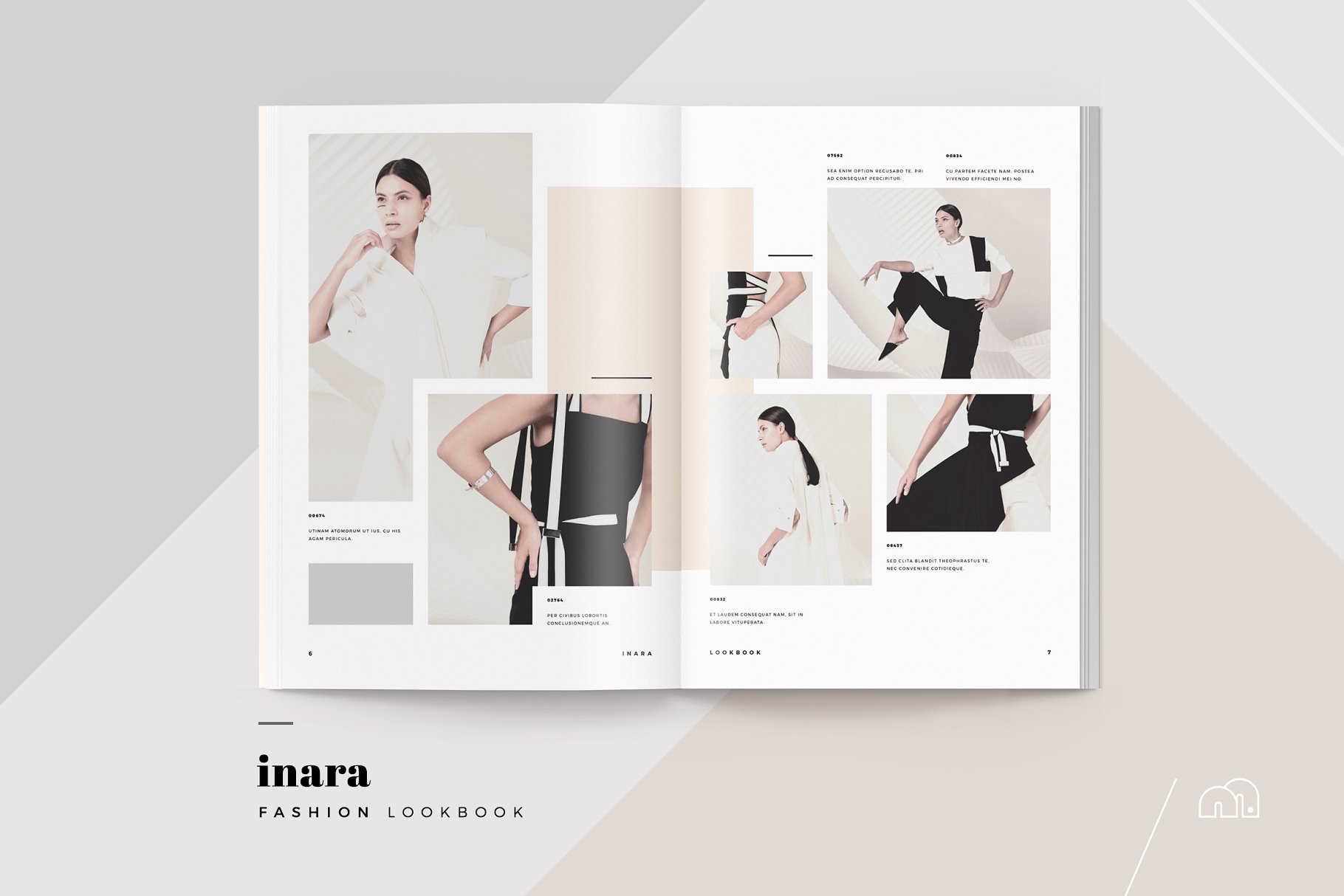 时尚服饰品牌款式演示画册模板 Lookbook – Inara插图3