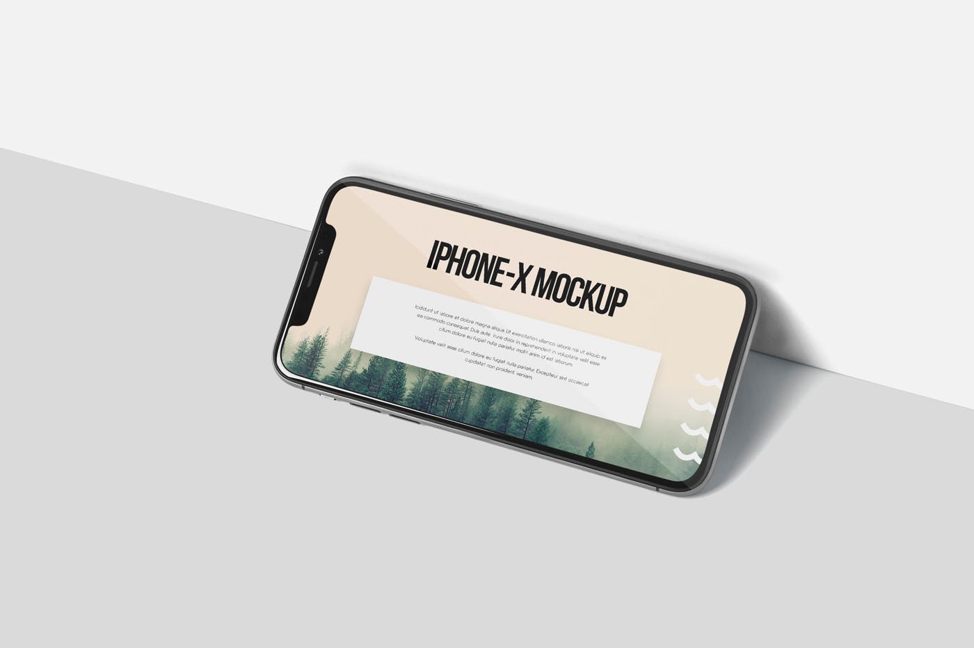 iPhone X智能手机多角度屏幕预览样机模板 iPhone X Mockup插图(2)