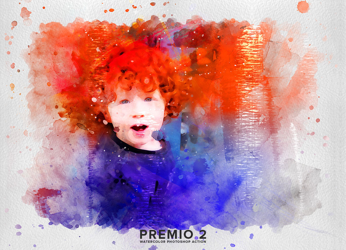 动画水彩效果的PS动作下载 Premio 2 Watercolor Photoshop Action [atn]插图(7)