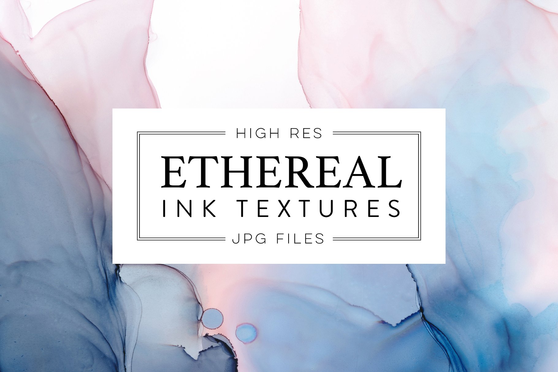 如漂浮的云朵墨水纹理合集 Ethereal Ink Texture Collection插图