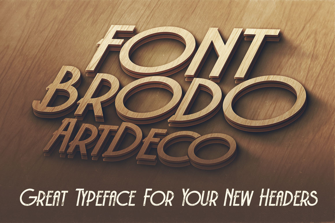 独特的复古或artdeco风格定制无衬线字体 Brodo Thin Grunge Font插图2