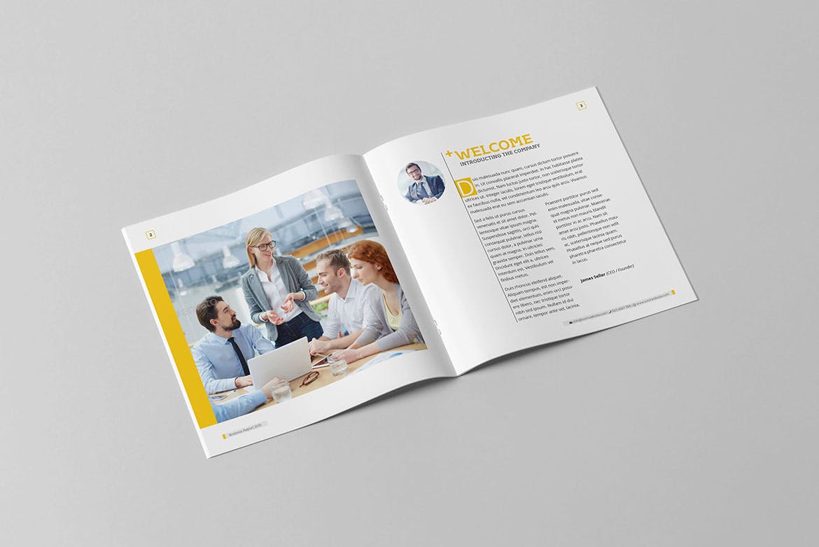 企业年度商业分析报告设计模板 Square Business Report插图2