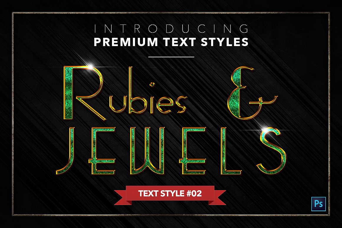 20款红宝石&珠宝文本风格的PS图层样式下载 20 RUBIES & JEWELS TEXT STYLES [psd,asl]插图2
