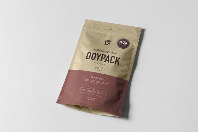 自立吸嘴袋包装样机模板 Doypack Mock-up 3插图(4)