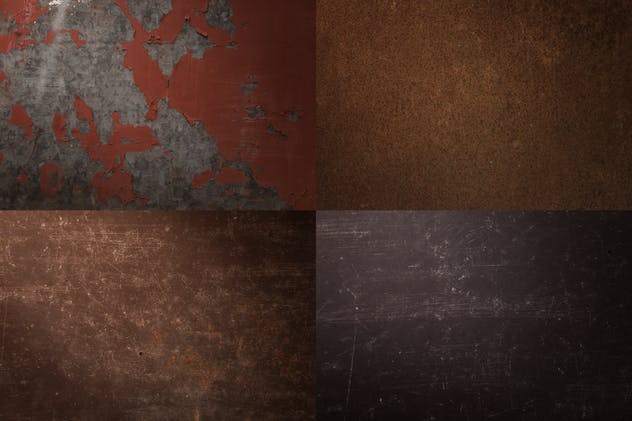 金属生锈、划痕和裂纹高清背景素材 Metal Rust, Scratches and Cracks Backgrounds插图5