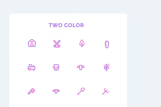 农场/农业主题图标集[AI, EPS, XD] UICON – Farm, Agriculture Icons Set插图(2)