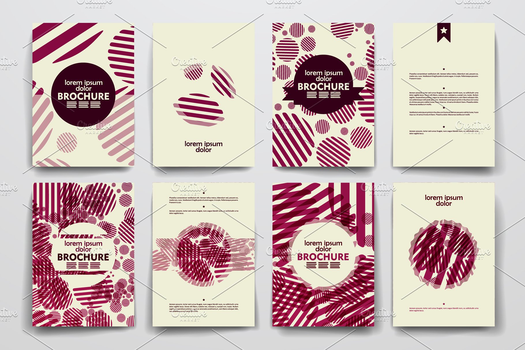 抽象背景产品企业宣传画册模板 Abstract Brochures插图3