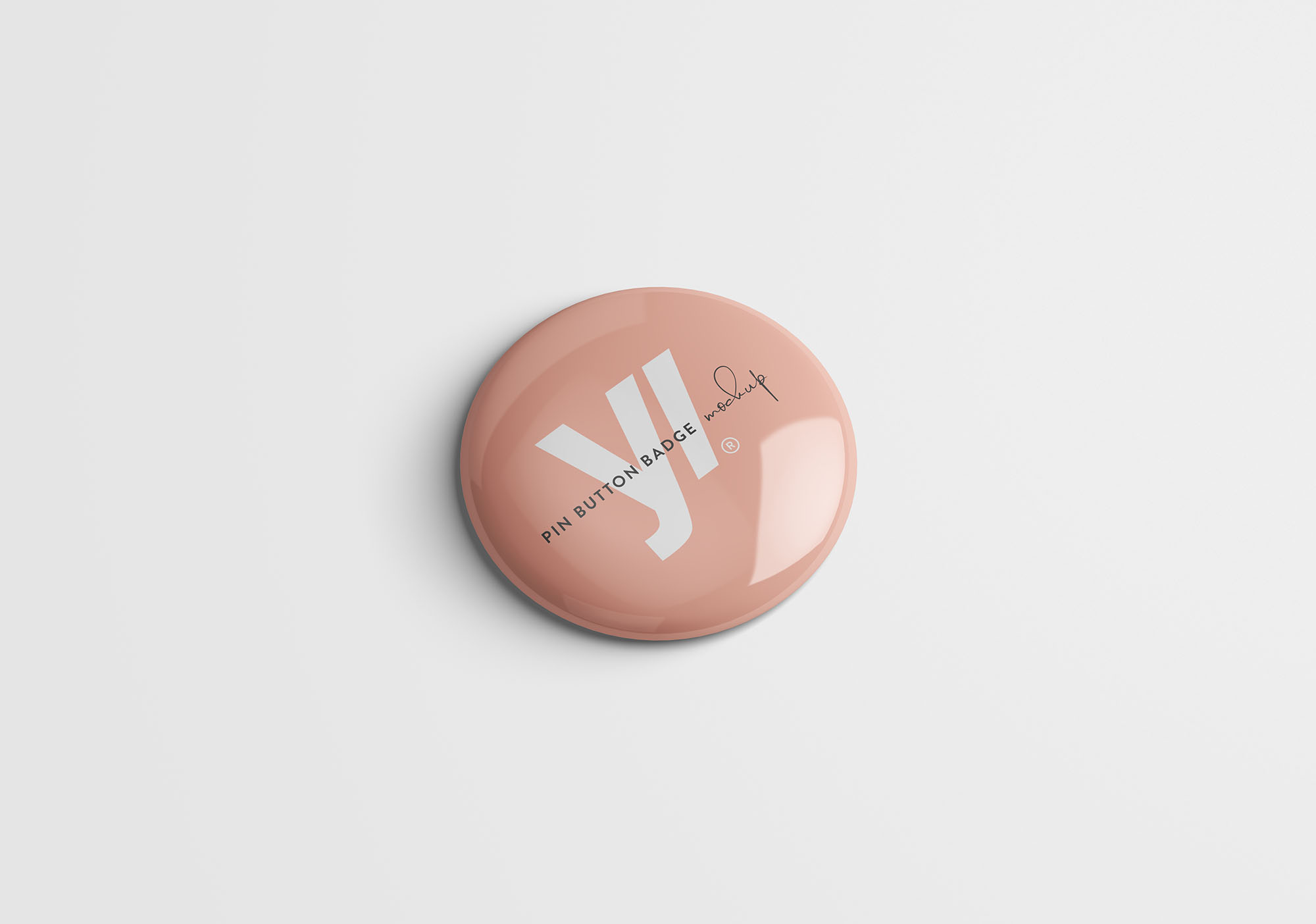 别针徽章胸章定做设计样机模板 Pin Button Badge Mockup插图(2)