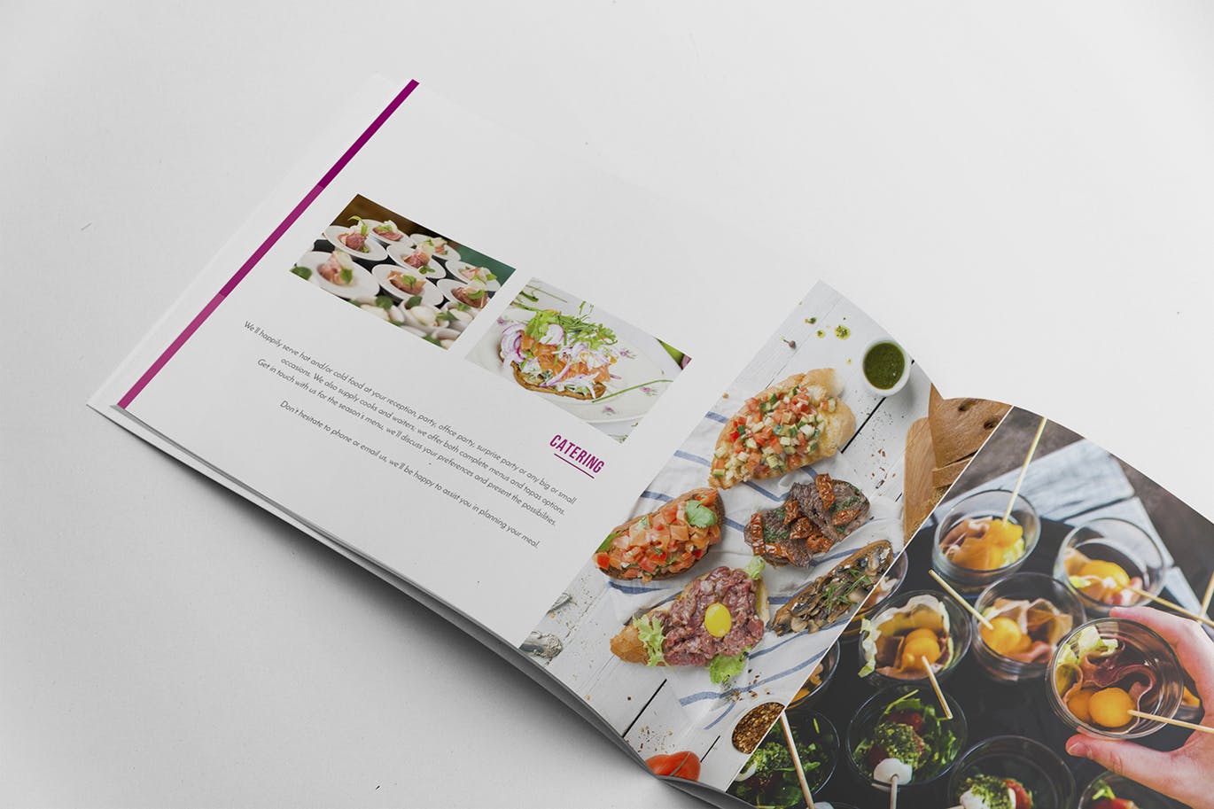 高档西餐厅宣传画册设计模板 Restaurant Brochure Template插图(9)
