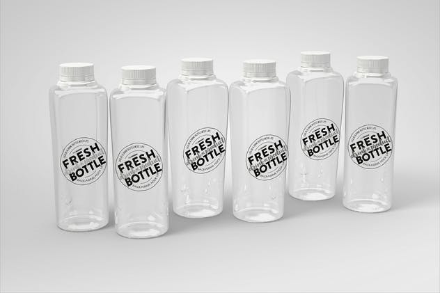 果汁瓶包装外观设计样机模板 Juice Bottle Set Packaging MockUp插图6