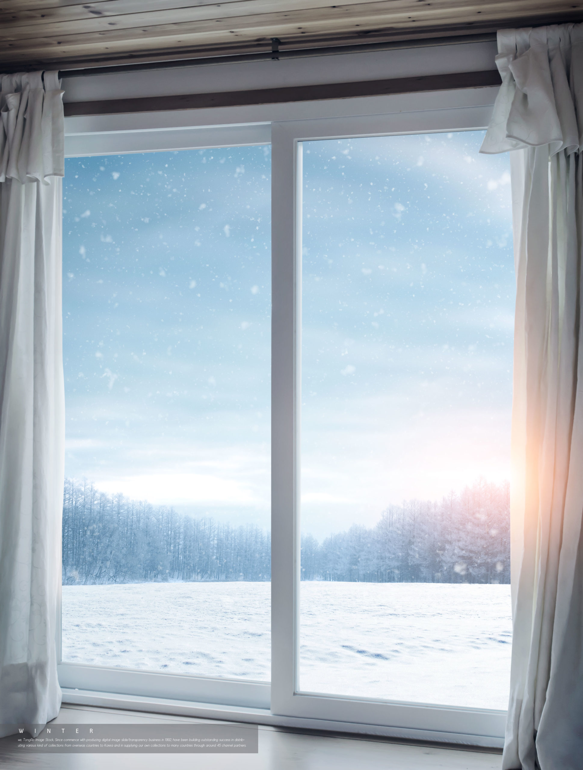 冬季雪景背景图片psd素材合集插图