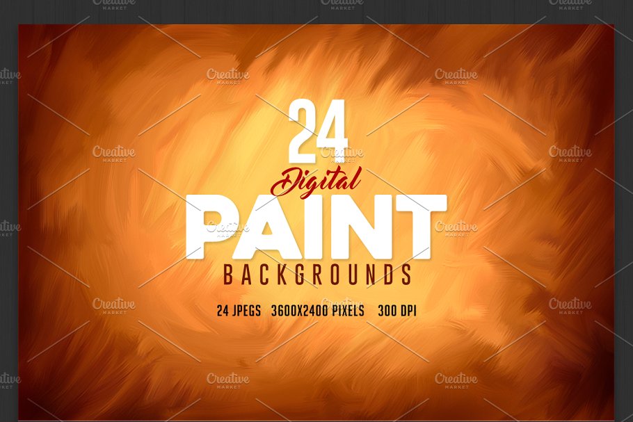 24张印象派油画背景 Paint Backgrounds插图