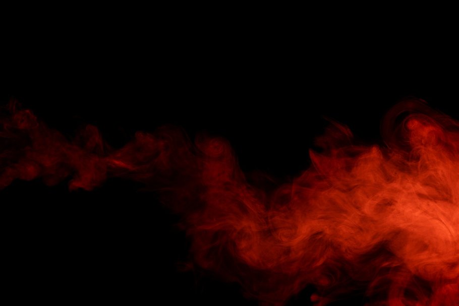 抽象红色烟雾叠层背景 Abstract red smoke hookah.插图2