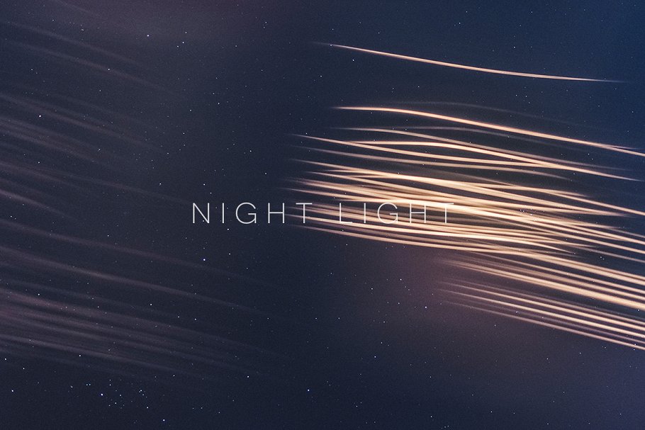 彩色抽象光线条纹纹理背景 Night Light插图1